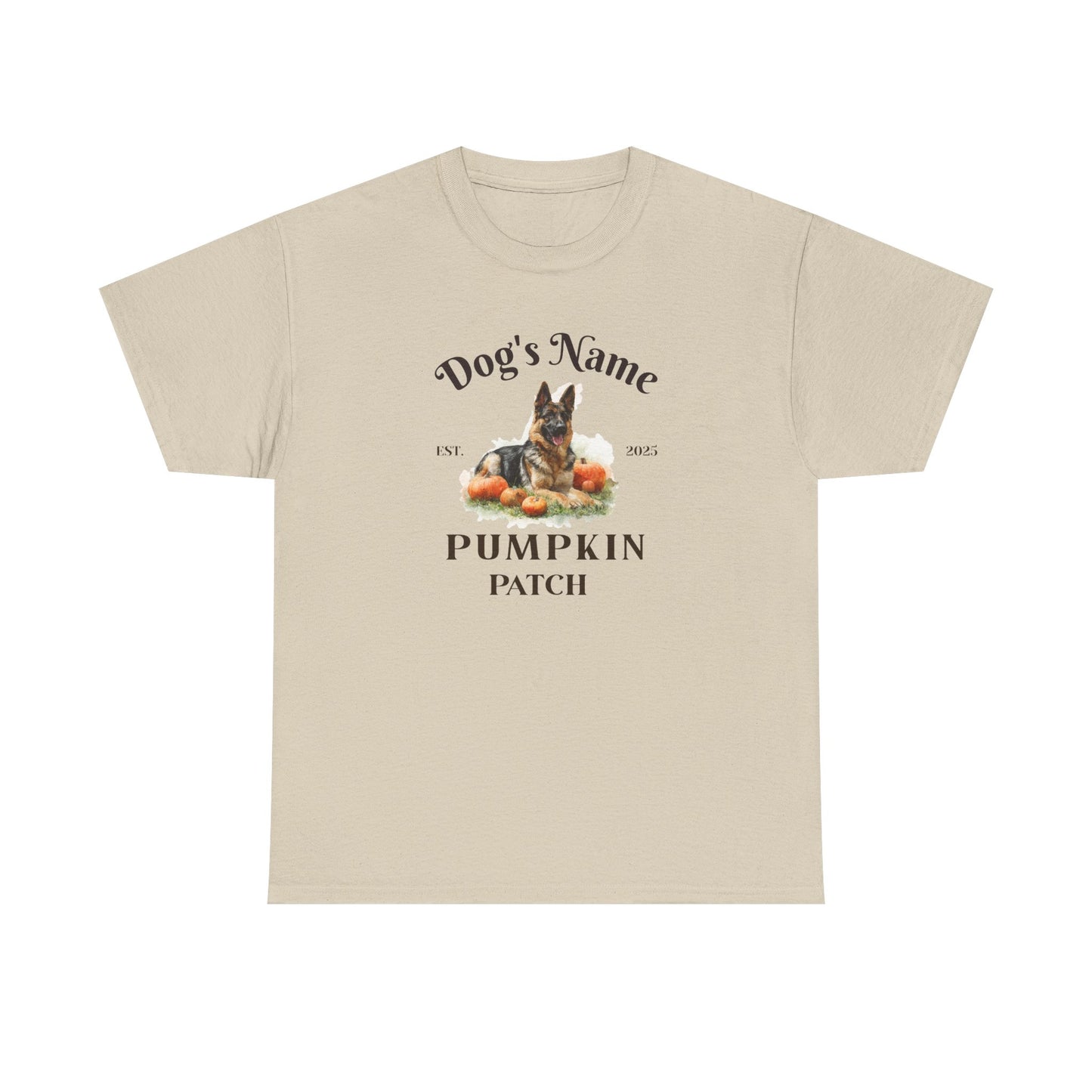 Custom German Shepherd Pumpkin Patch Shirt
