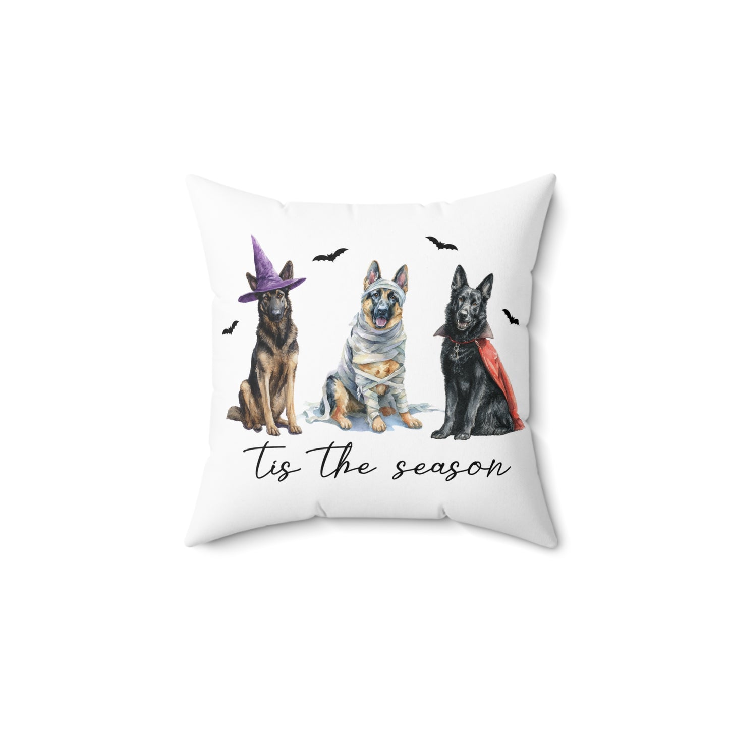 Tis the Season GSD Halloween Pillow