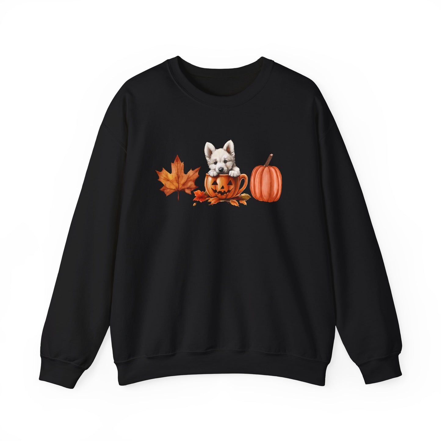 Pumpkin Pup White GSD Sweatshirt
