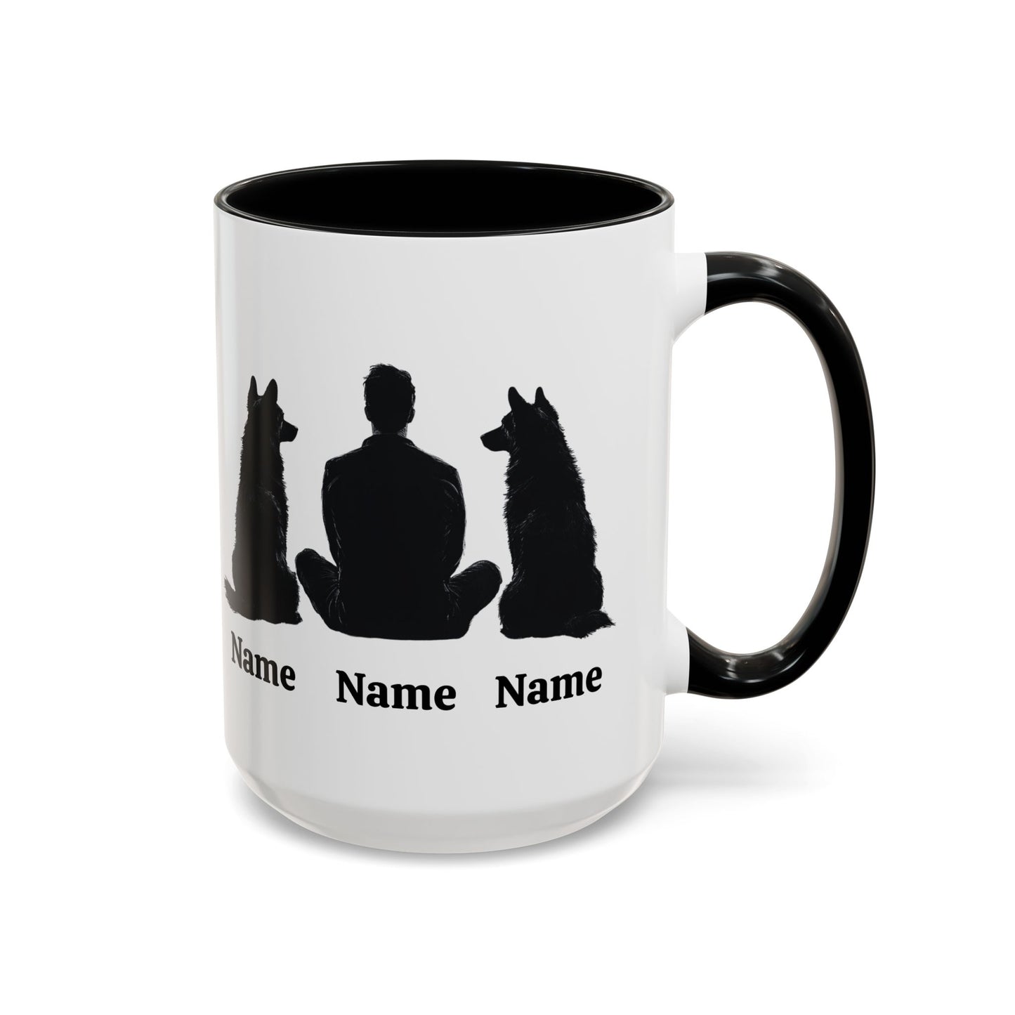 dad german shepherds custom name mug