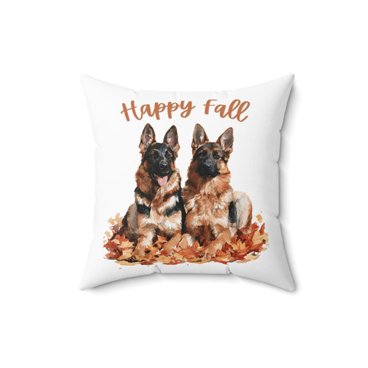 Happy Fall German Shepherd Pillow