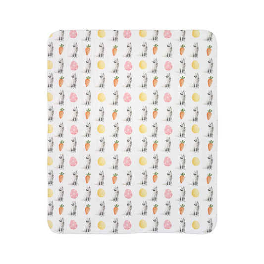 Easter White German Shepherd Blanket