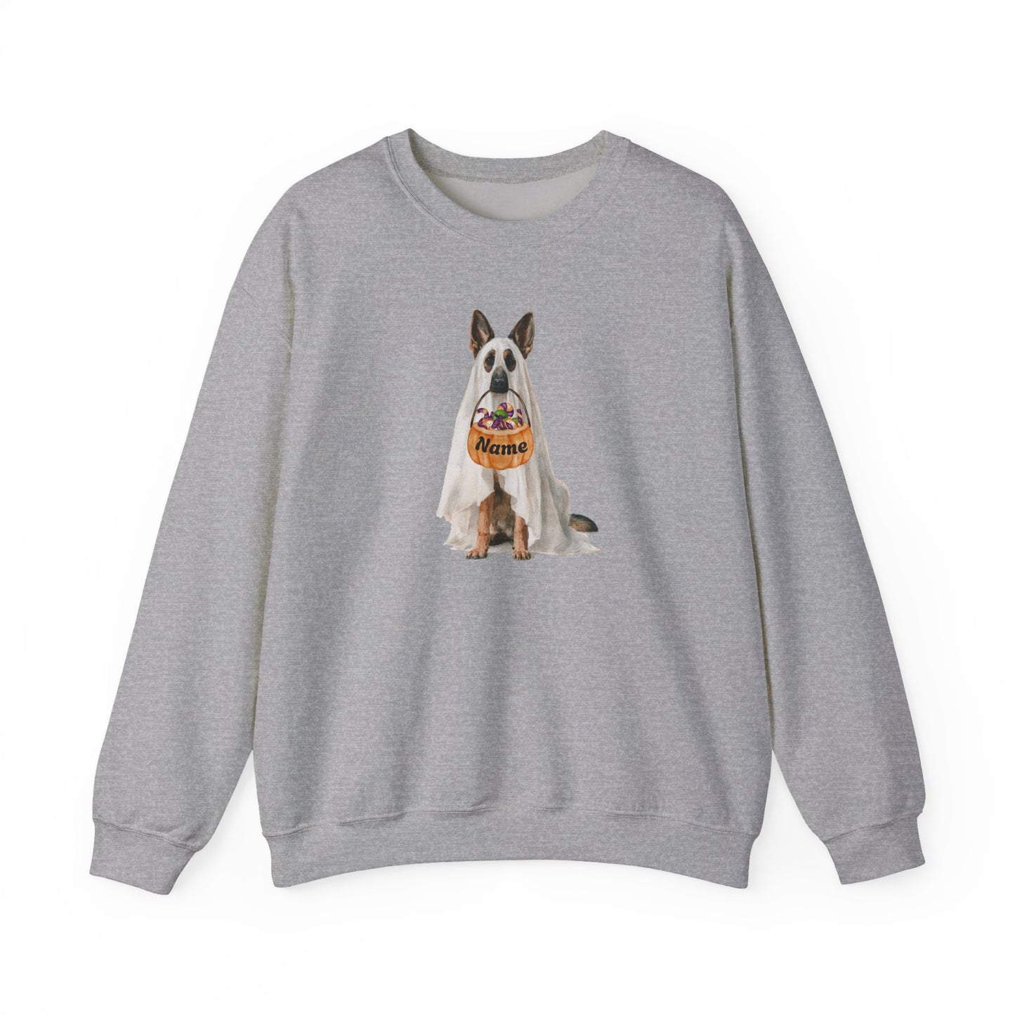 Personalized Ghost Shepherd Halloween Sweatshirt