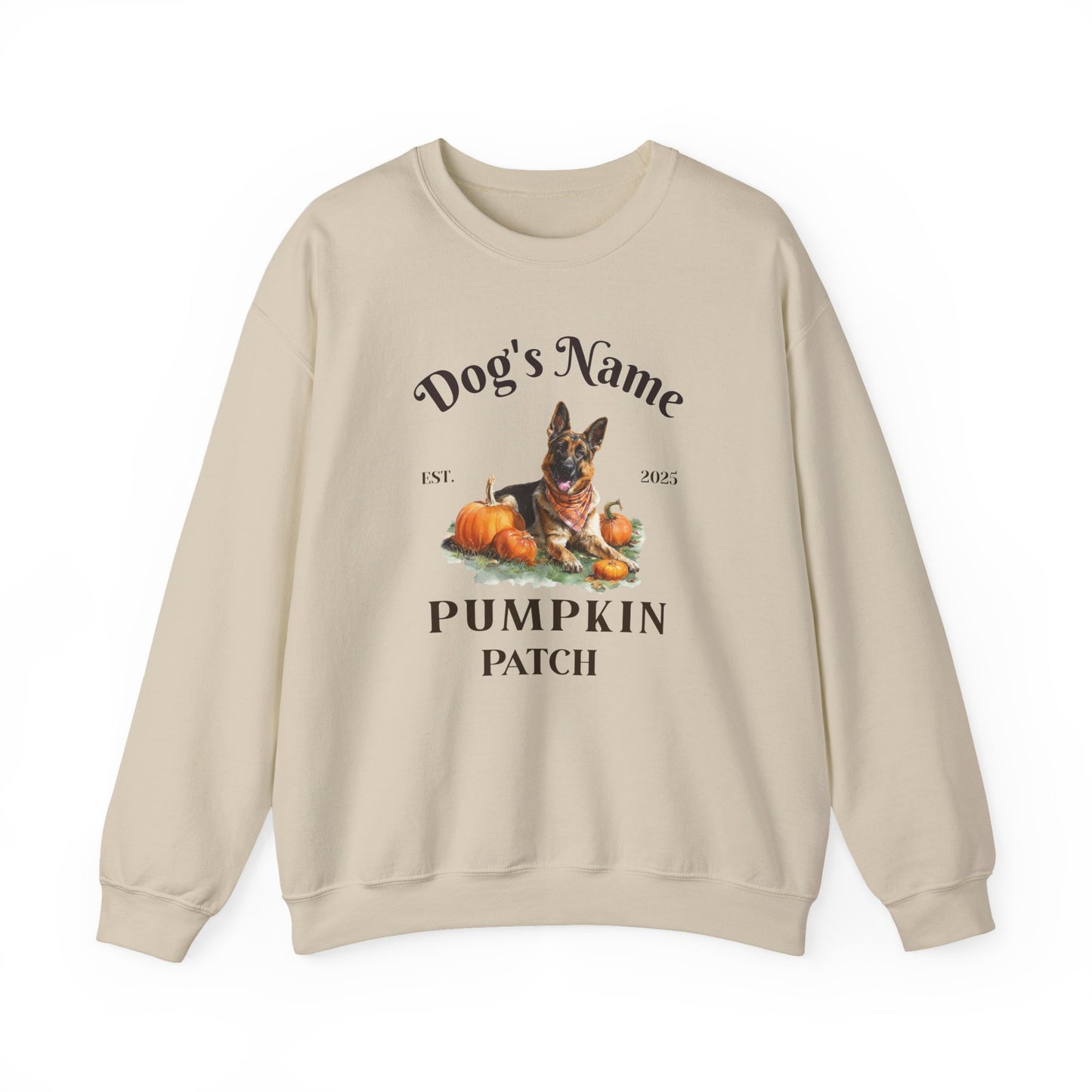 Custom German Shepherd Pumpkin Patch Sweatshirt