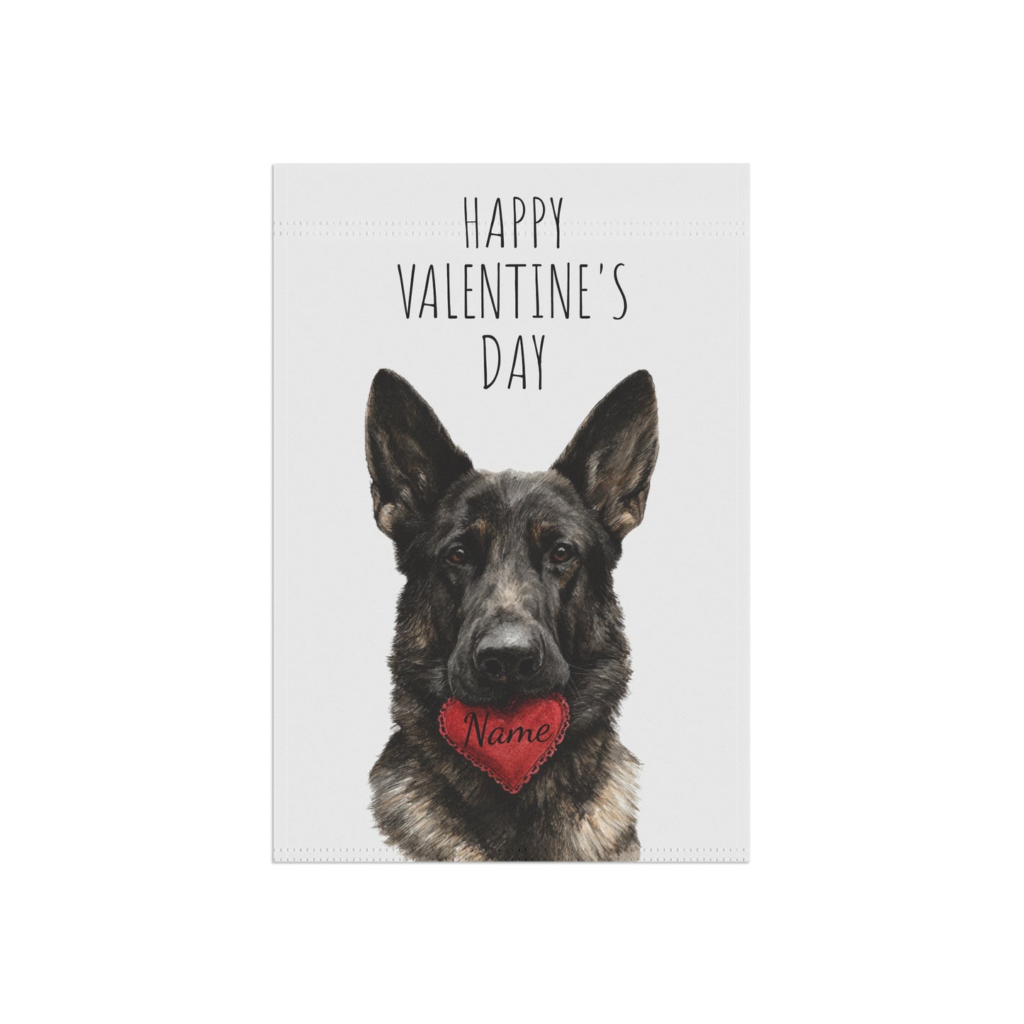 Custom DDR German Shepherd Valentine Banner