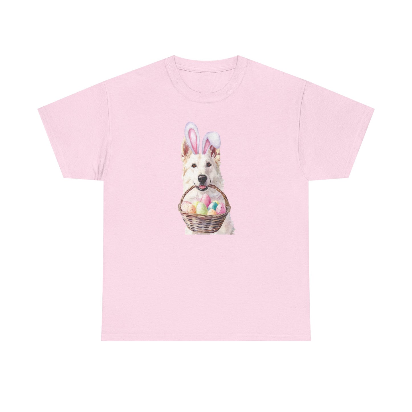 White GSD Bunny Easter T-Shirt