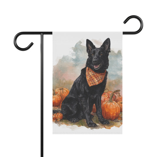 Fall Vibes Black GSD Banner