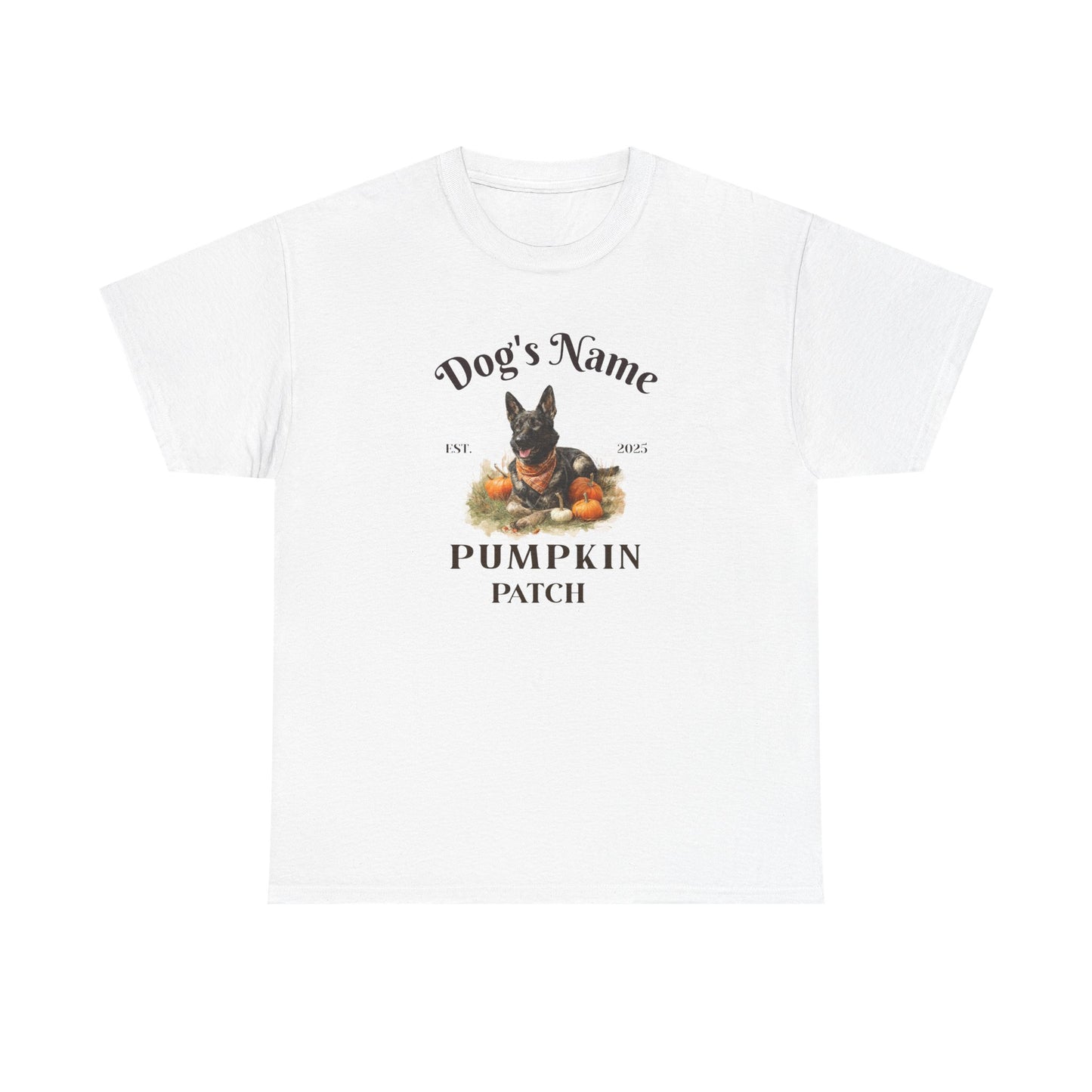 Custom Sable German Shepherd Pumpkin Patch Shirt