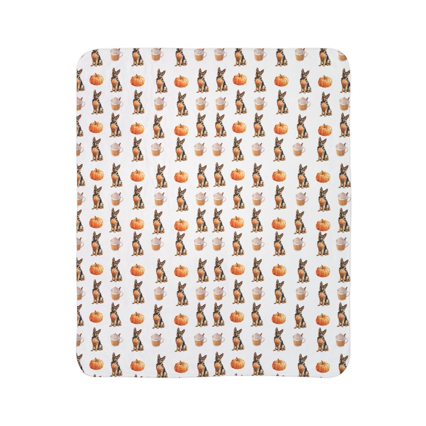 Pumpkin Spice GSD Blanket