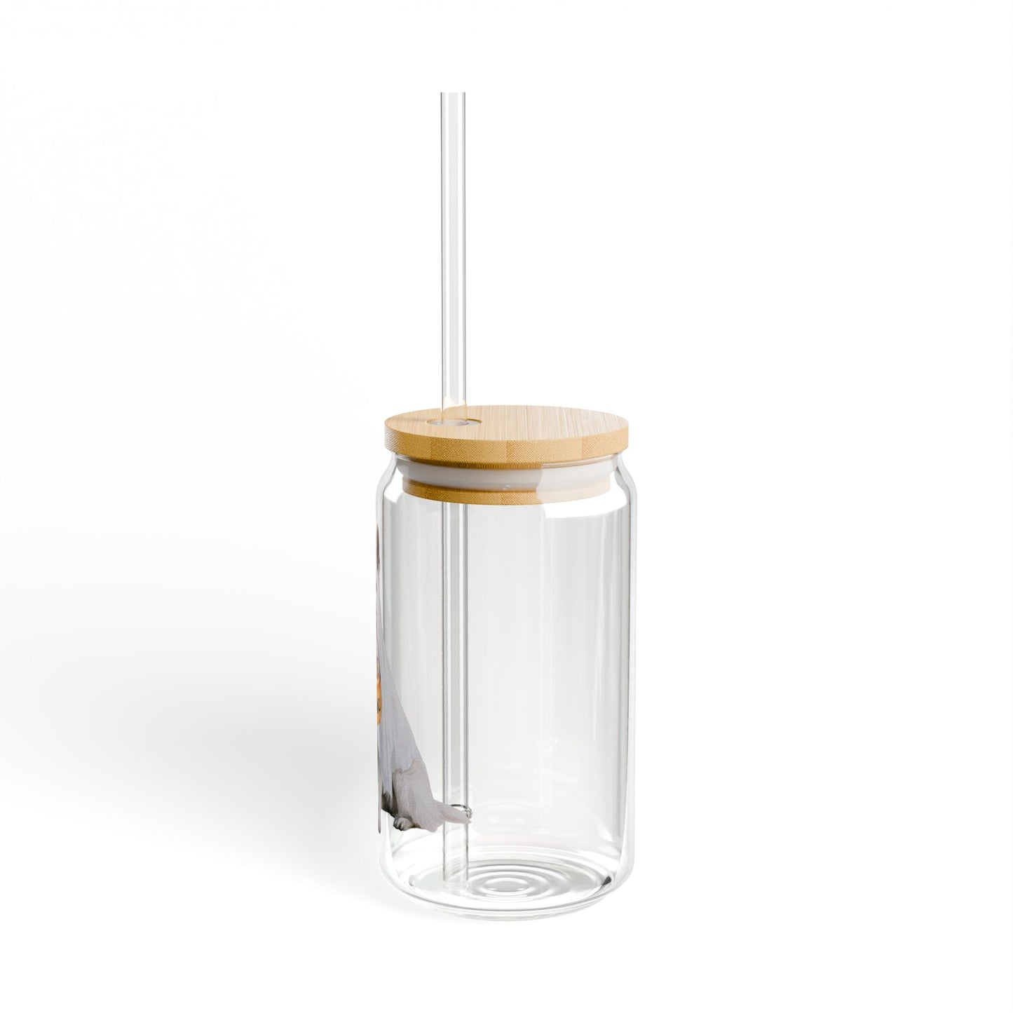 Personalized White Ghost Shepherd Glass Sipper