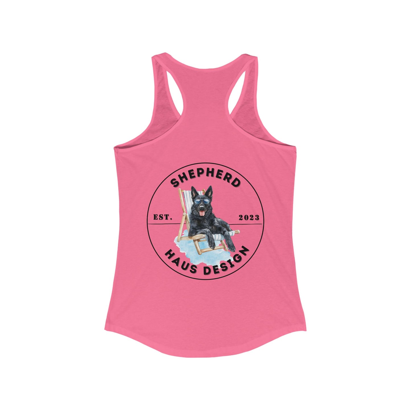 Paws & Paradise Shepherd Haus Black GSD Tank