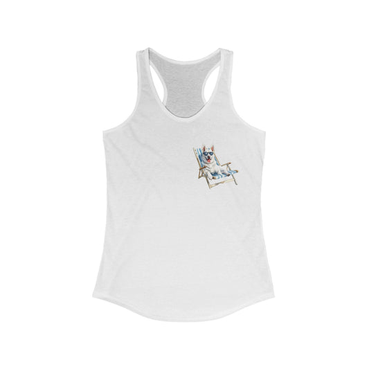 white german shepherd summer tank top