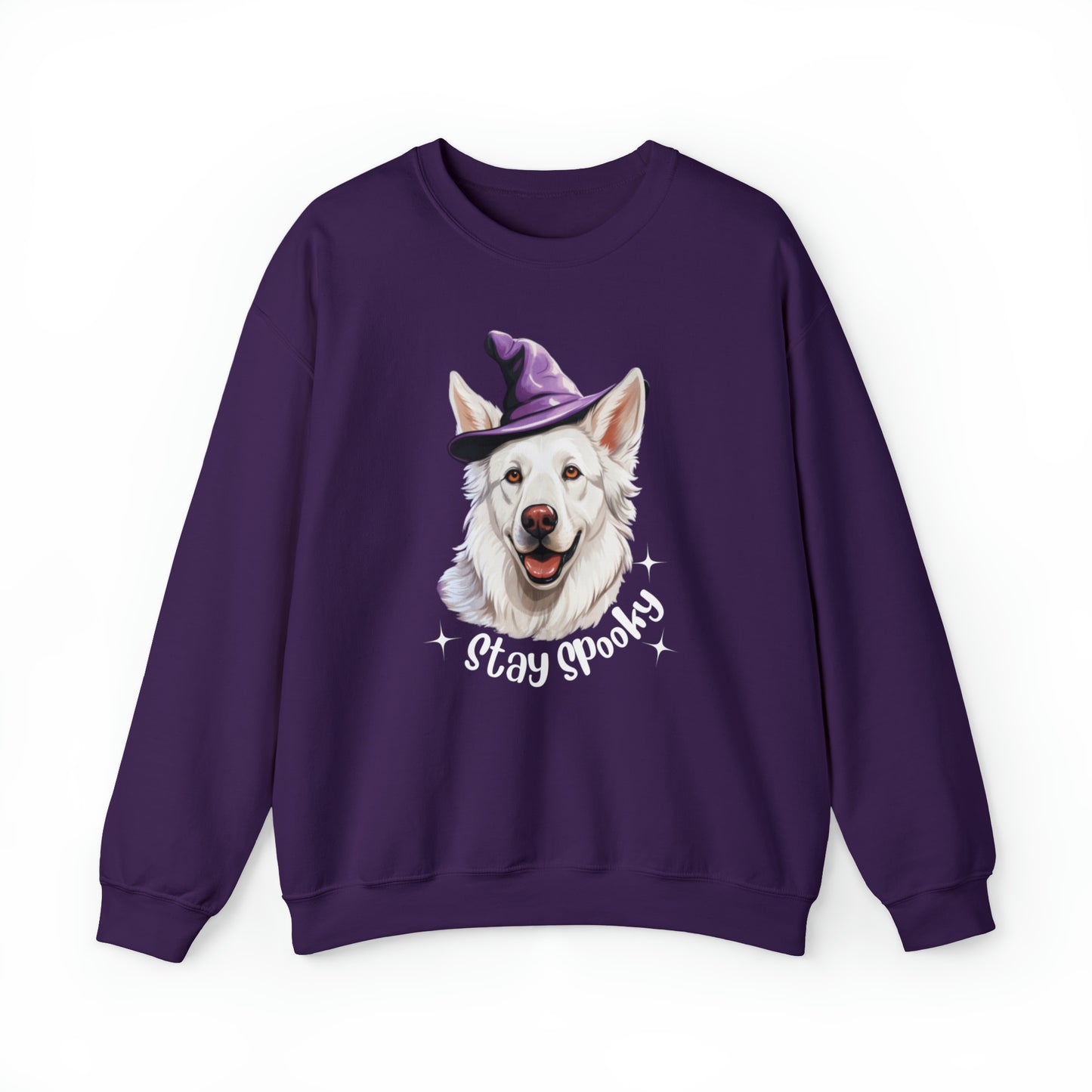 White GSD Halloween Sweatshirt