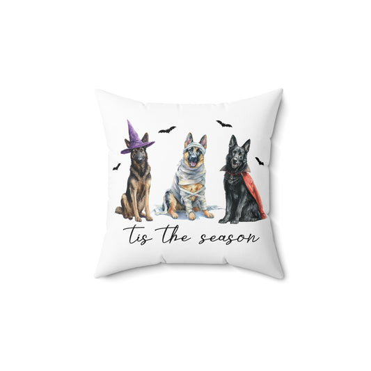 Tis the Season GSD Halloween Pillow