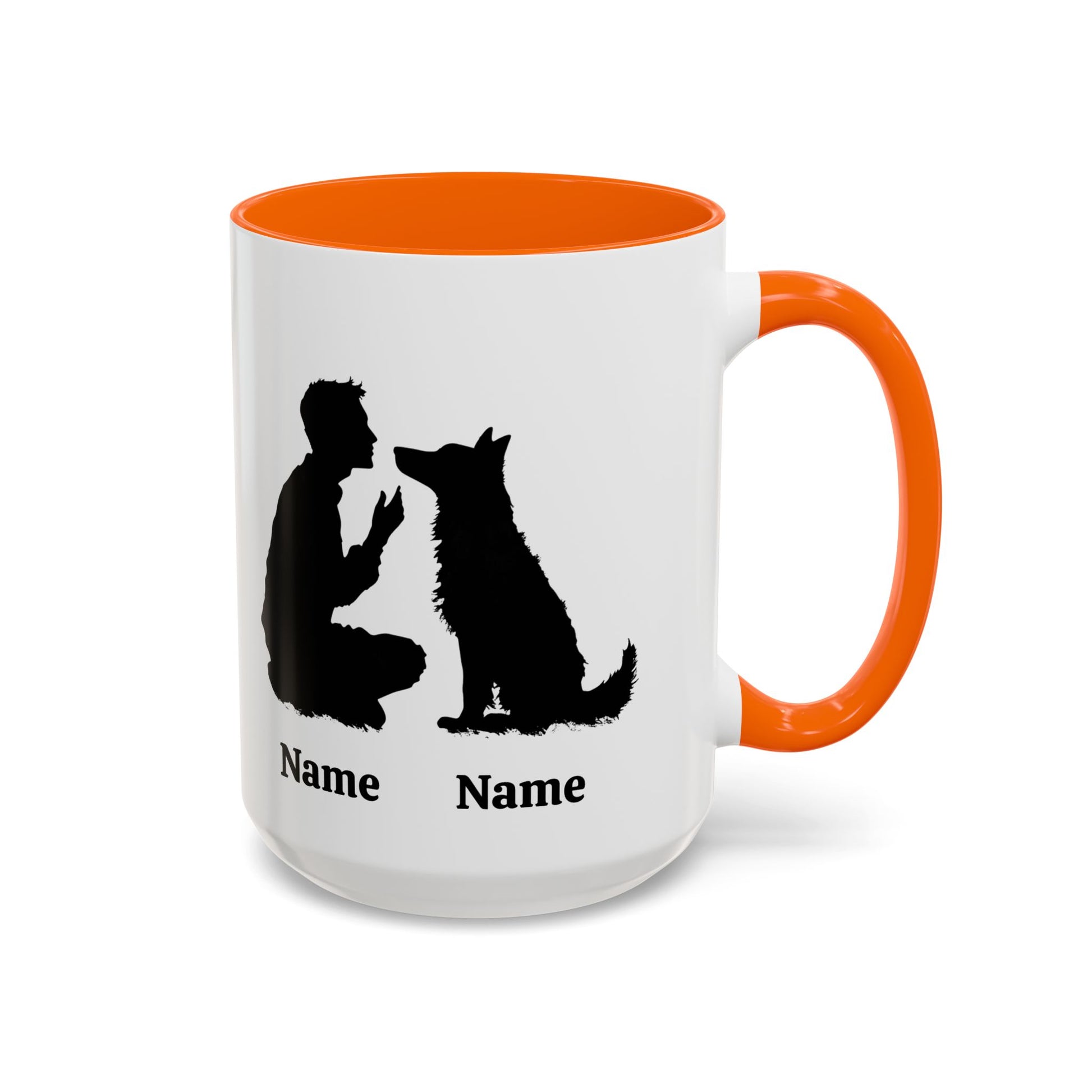 german shepherd dog dad custom mug name, 15 oz