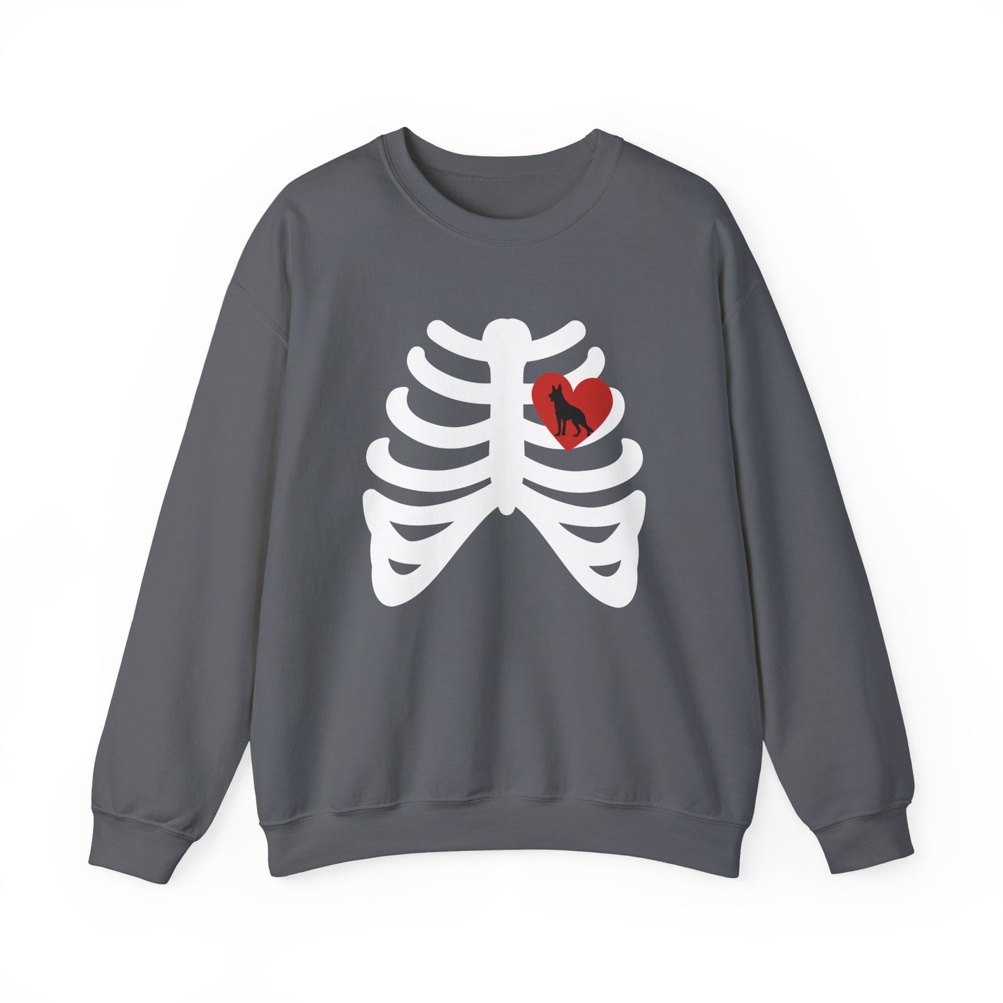Skeleton Ribcage German Shepherd Sweatshirt