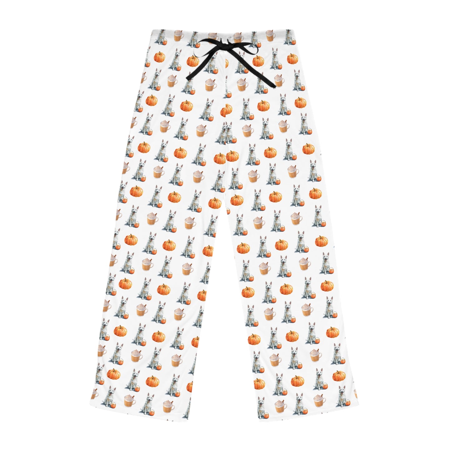 Pumpkin Spice White GSD Pajama Pants