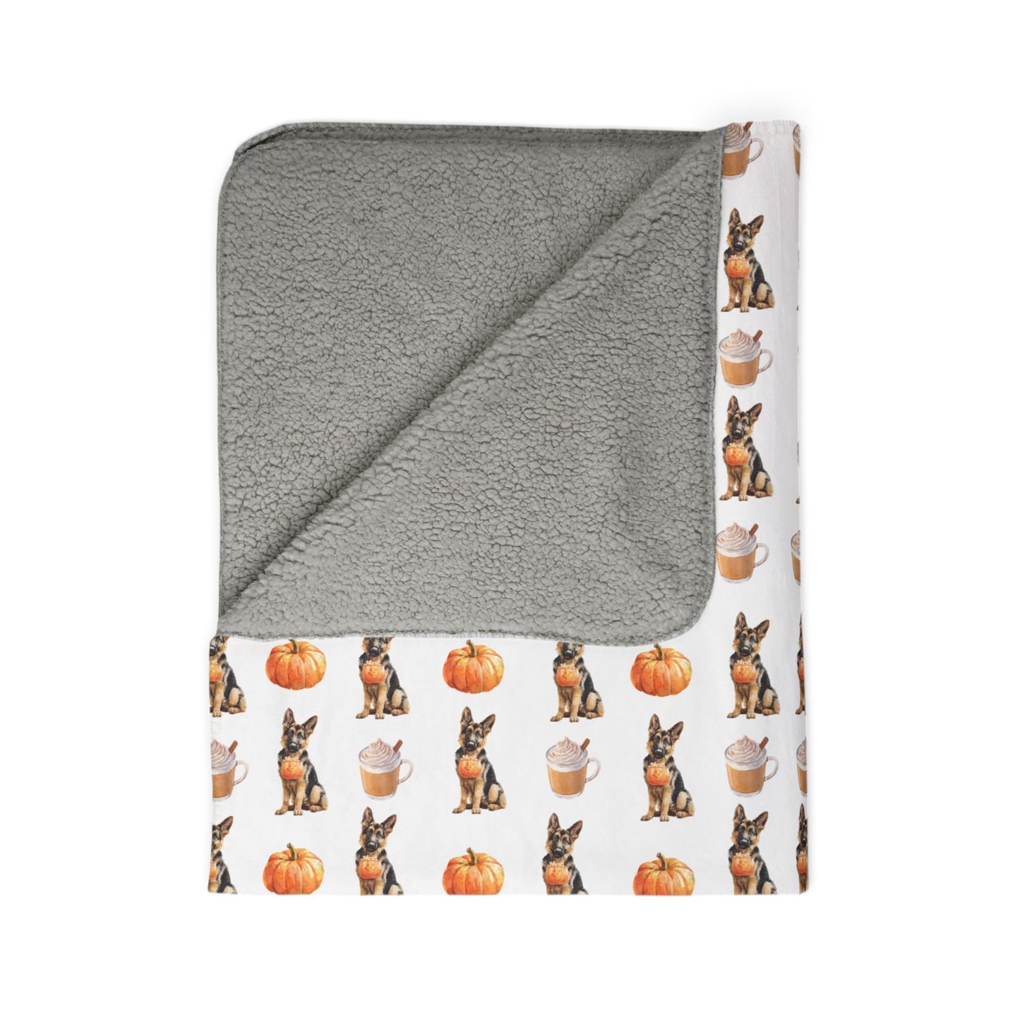 Pumpkin Spice GSD Blanket
