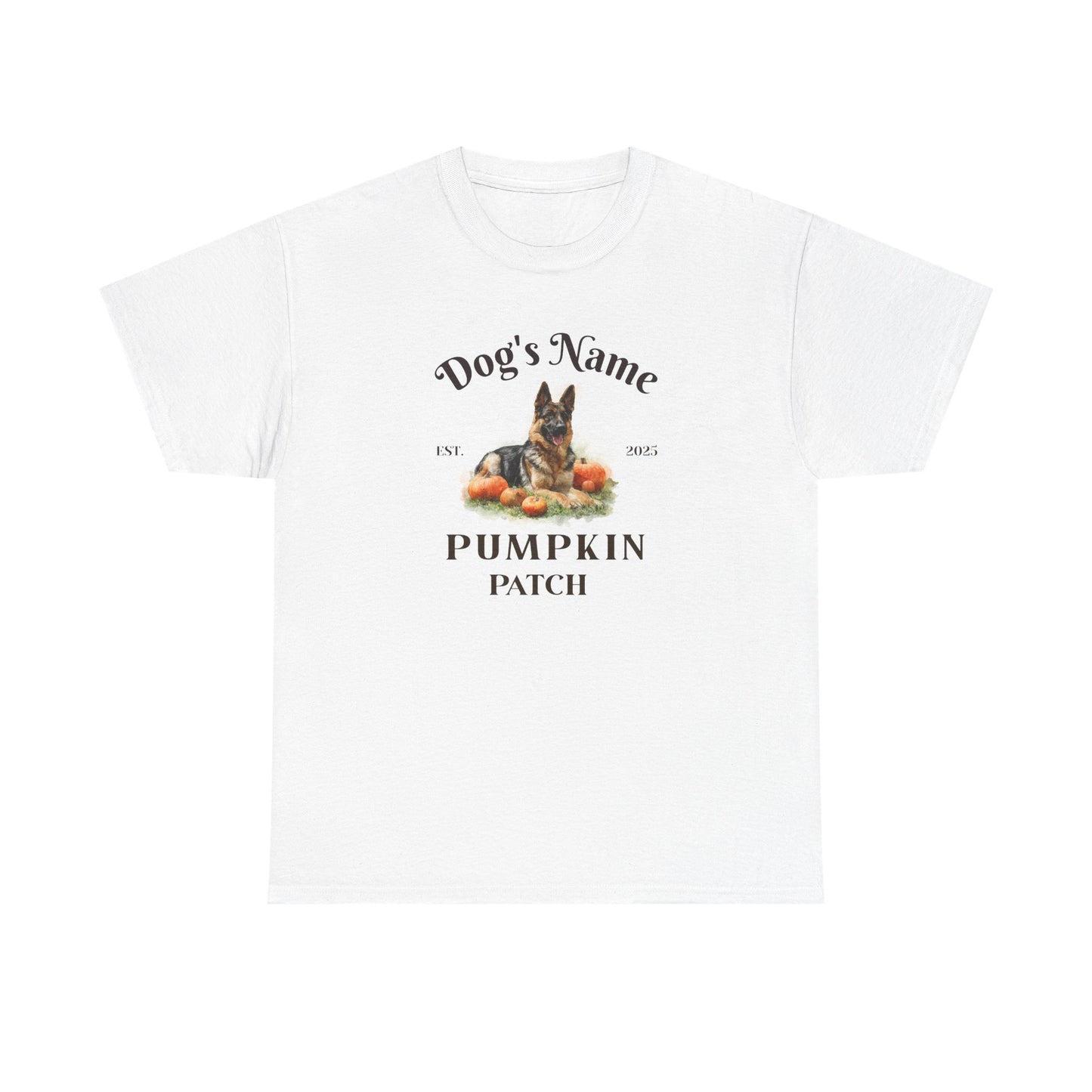 Custom German Shepherd Pumpkin Patch Shirt