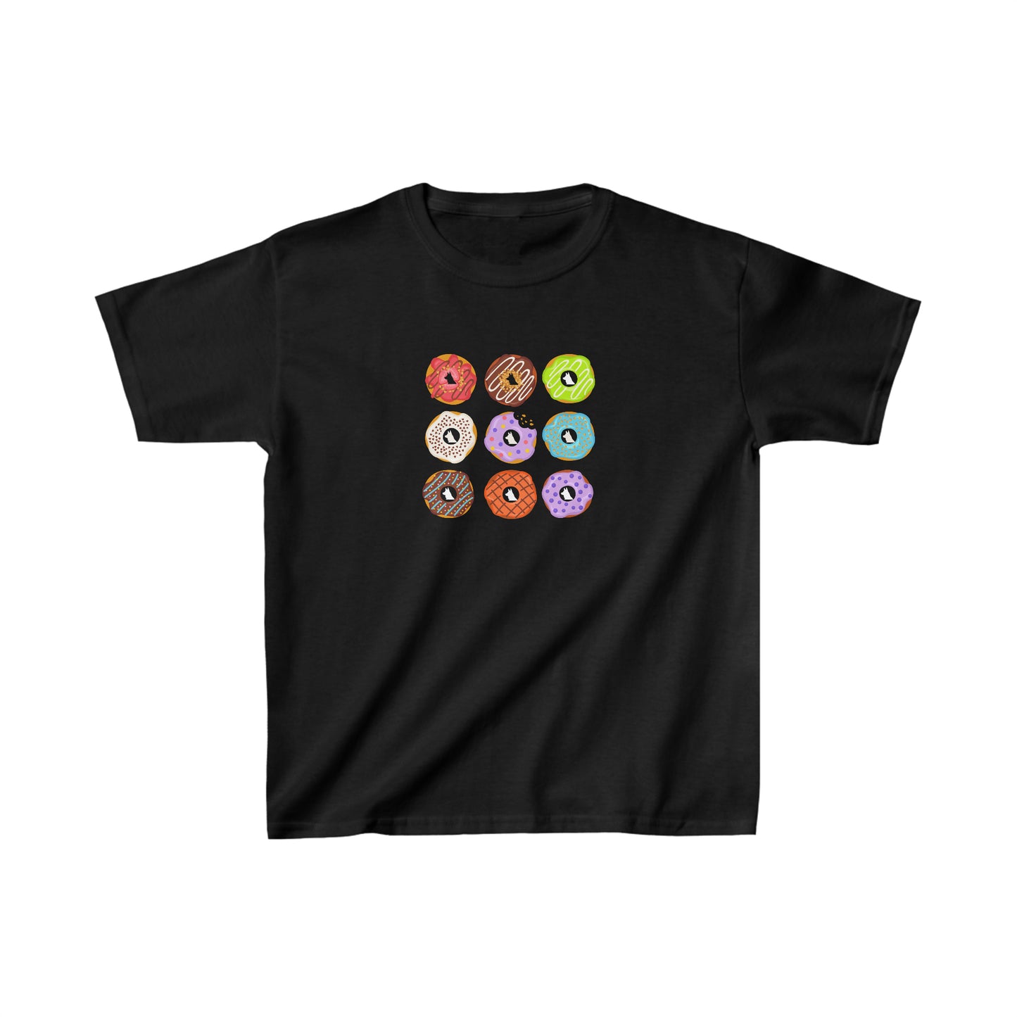 German Shepherd Dog-T-shirt-Donuts Kid's T-shirt