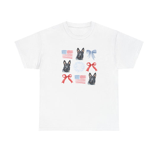 American Black GSD Pattern T-Shirt