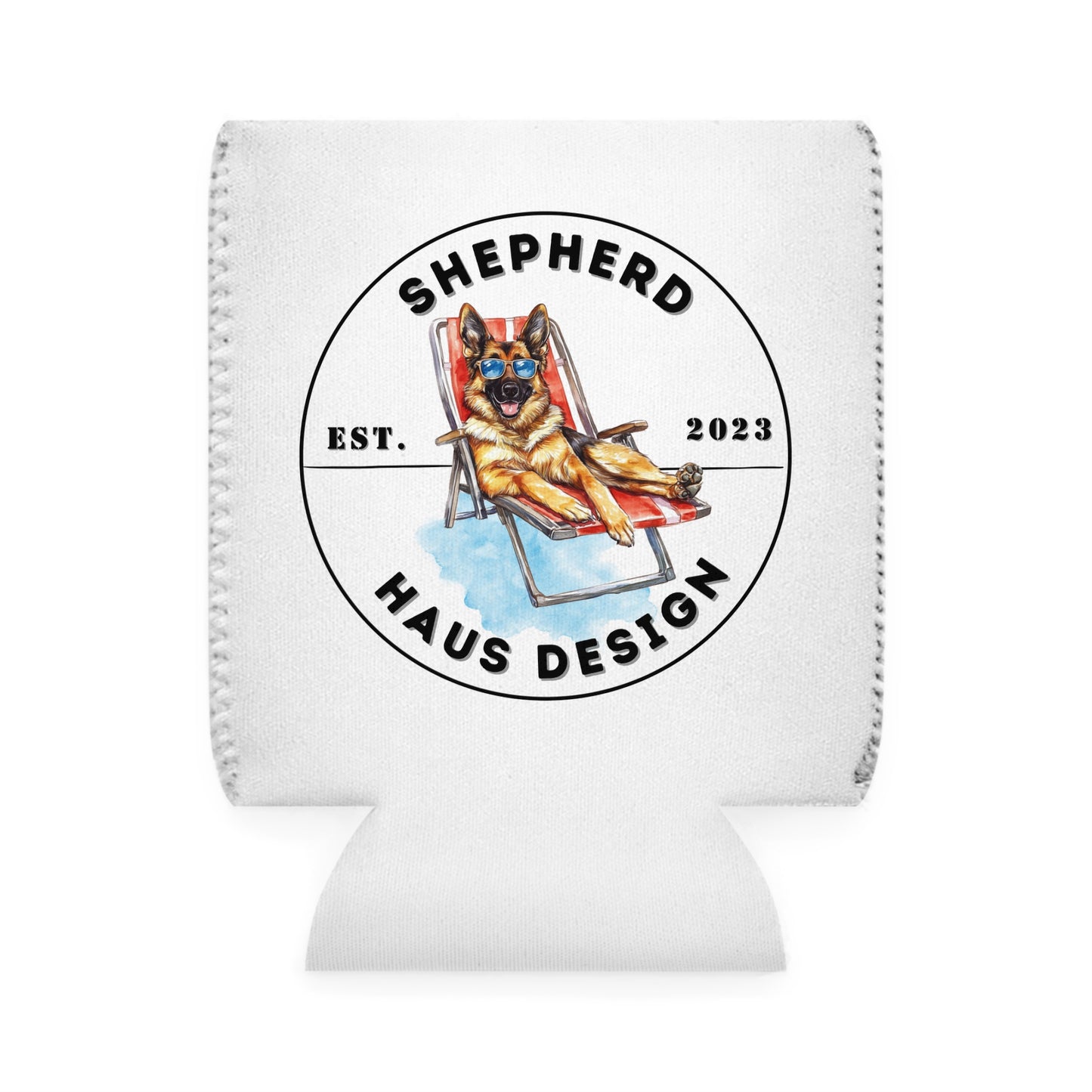 Paws & Paradise Shepherd Haus Can Cooler Sleeve