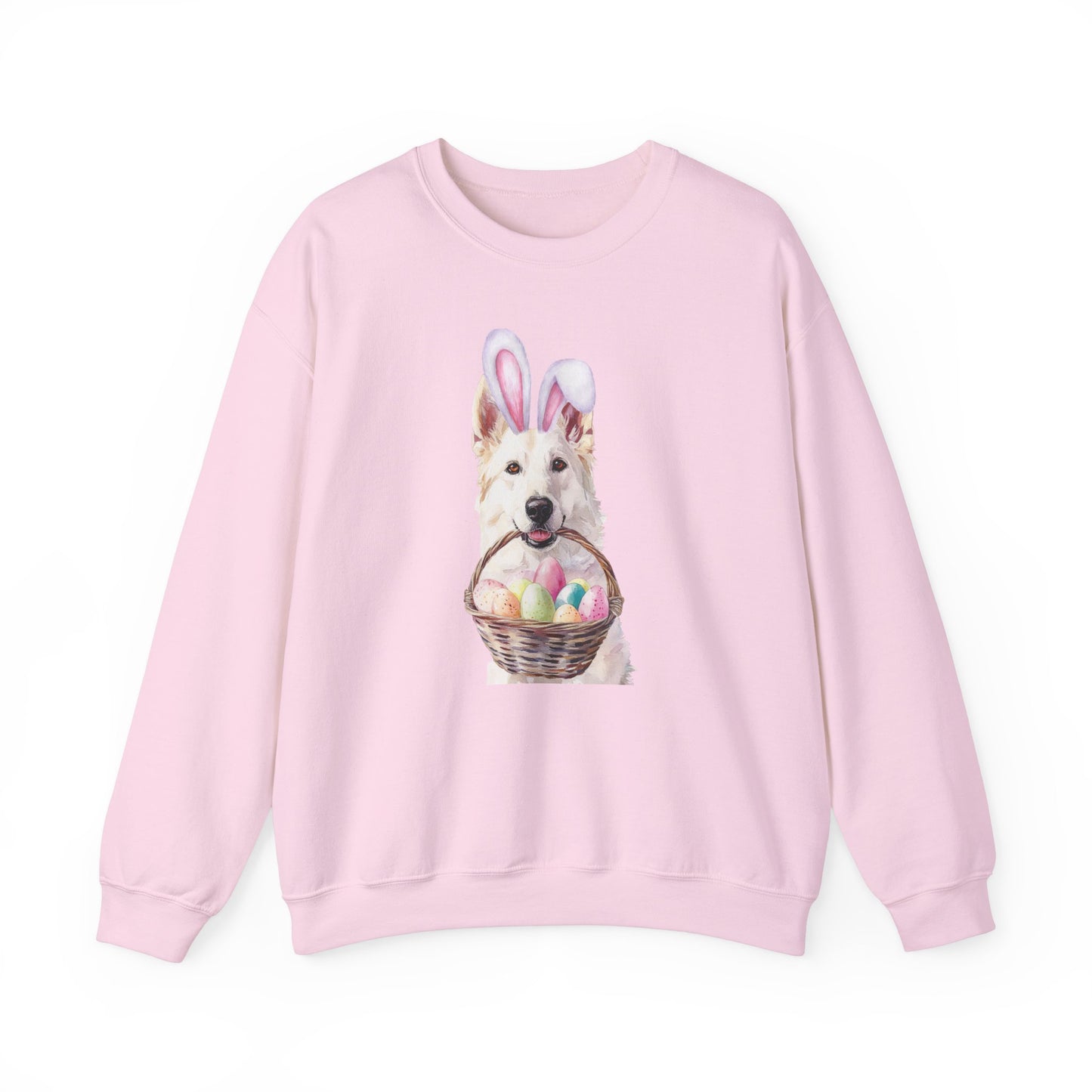 Bunny Ears White GSD Sweatshirt