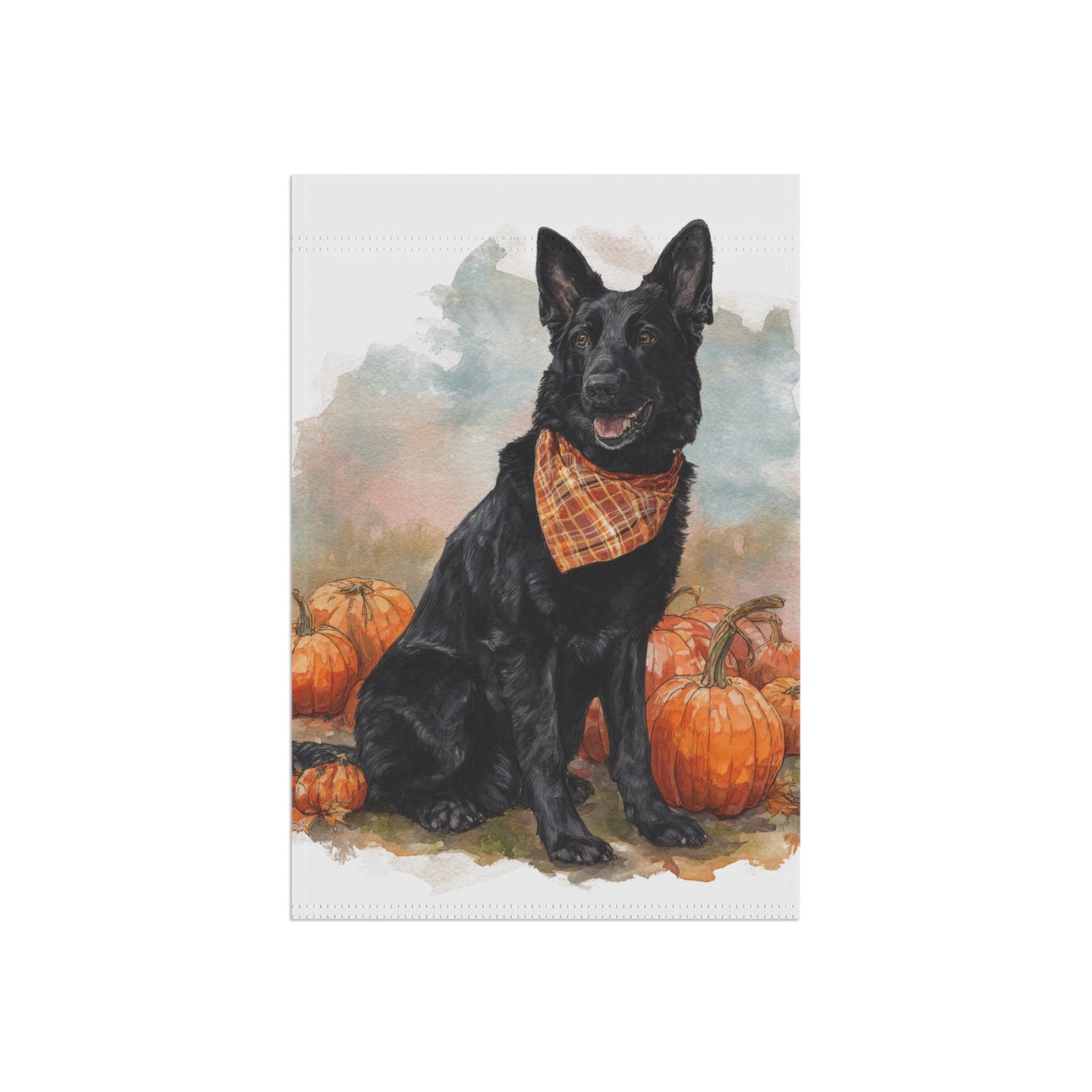 Fall Vibes Black GSD Banner