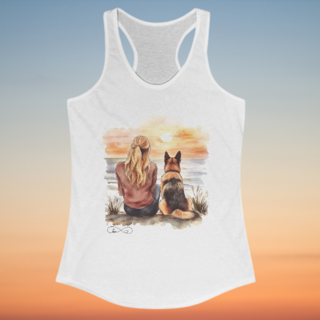 NEW German Shepherd Mom Blonde Forever Tank