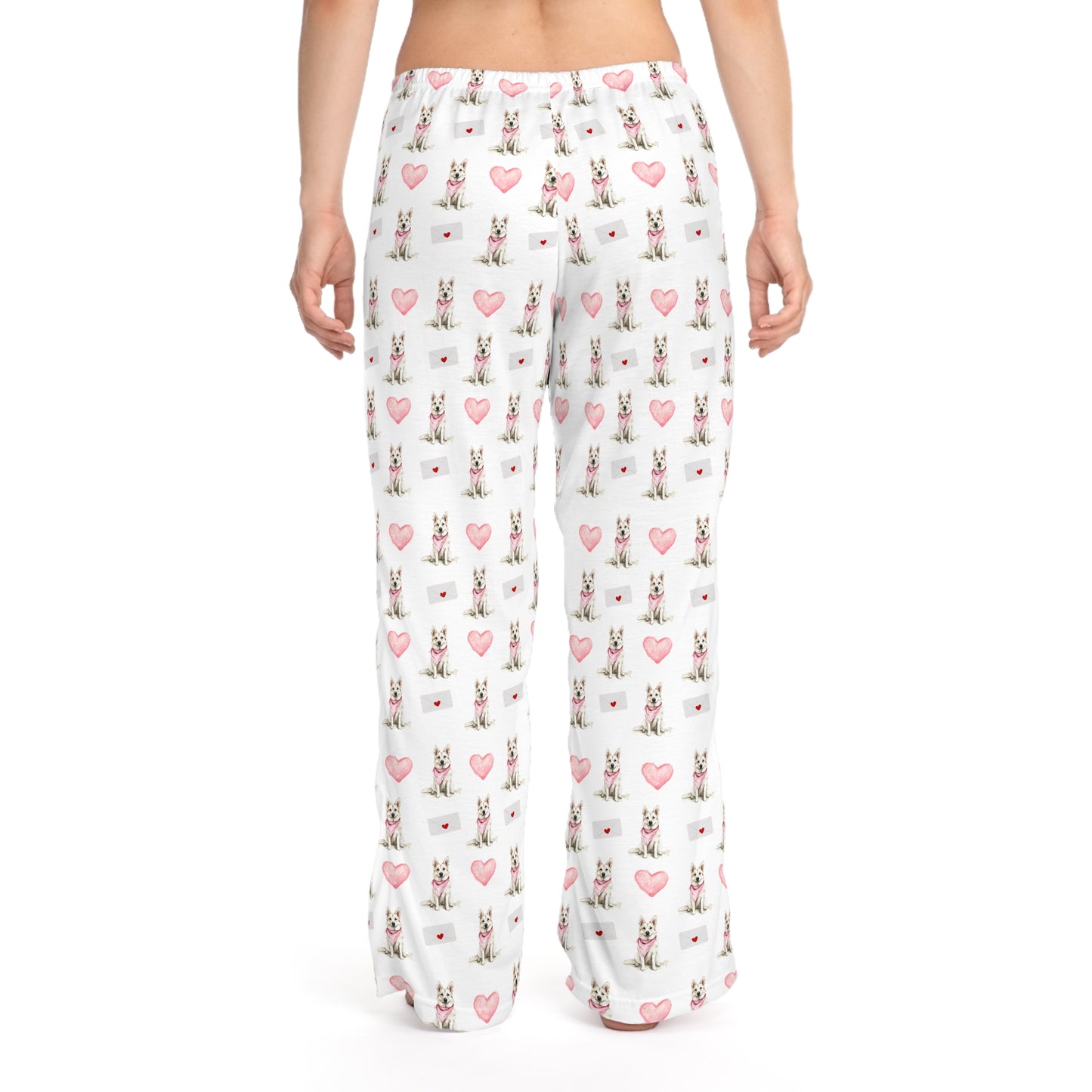Valentines White GSD Pajama Pants