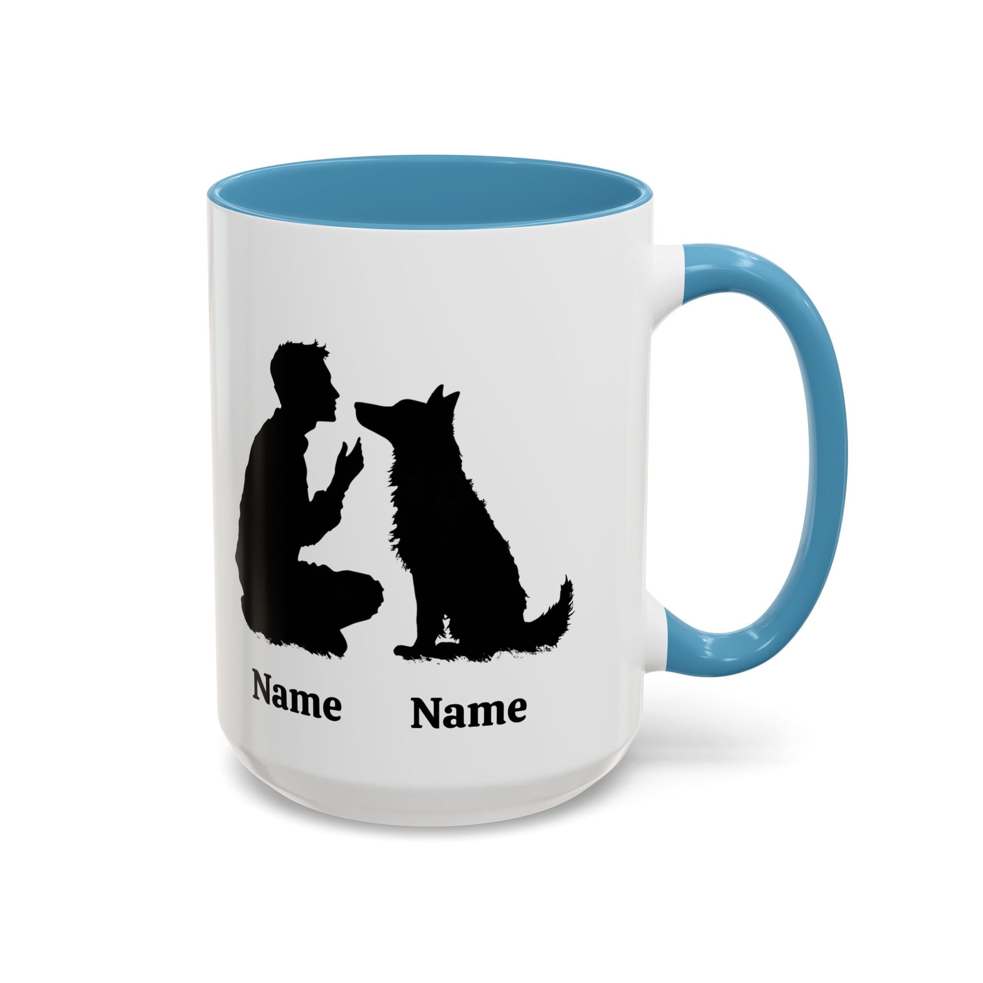 german shepherd dog dad custom mug name, 15 oz
