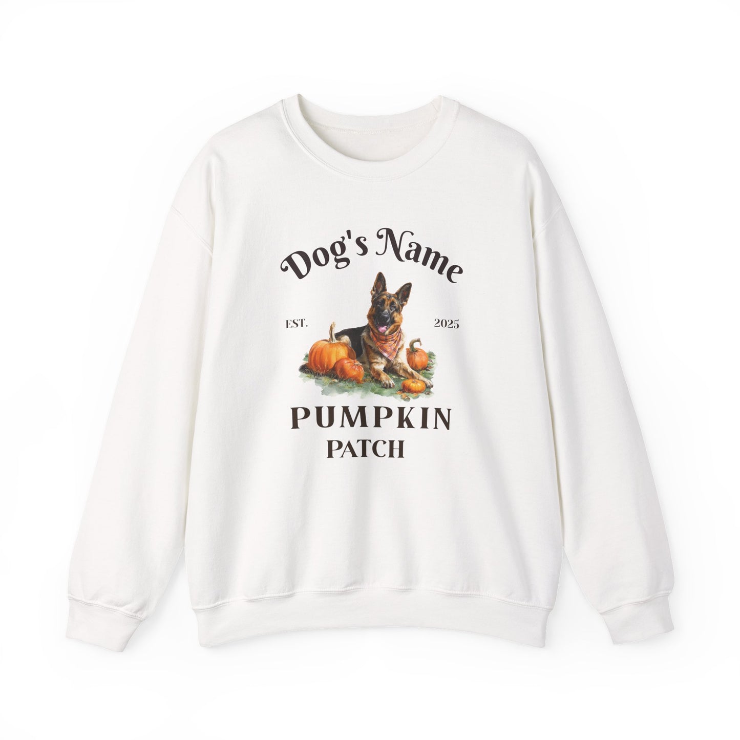 Custom German Shepherd Pumpkin Patch Sweatshirt
