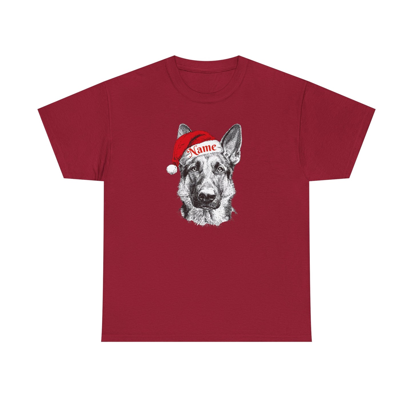 Christmas Hat GSD Custom Tee