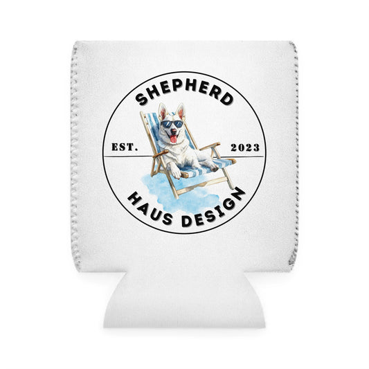Paws & Paradise White German Shepherd Can Cooler Sleeve
