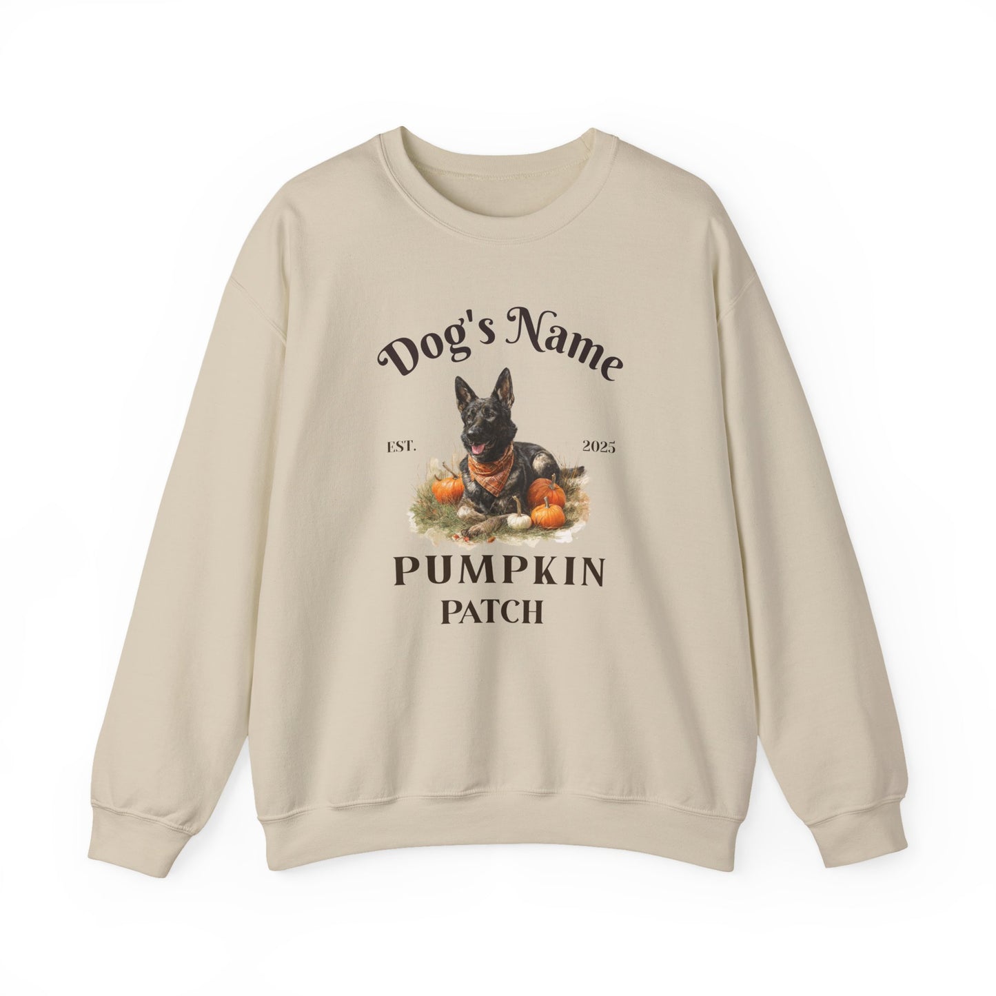 Custom Sable German Shepherd Pumpkin Patch Sweatshirt