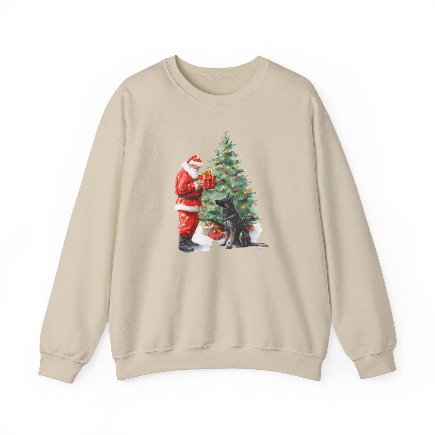 Shepherd & Santa Black GSD Sweatshirt