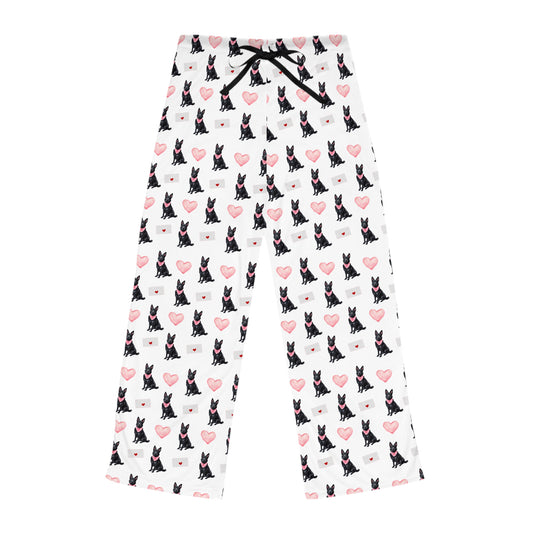 Valentines Black GSD Pajama Pants