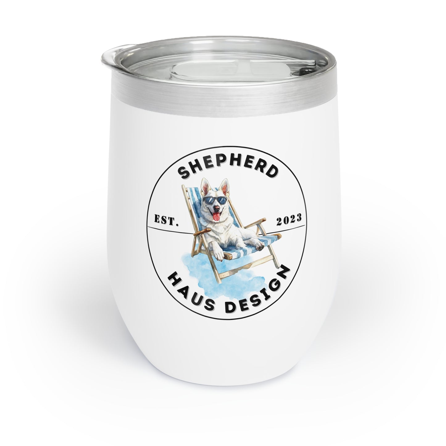 Paws & Paradise White Shepherd Haus Tumbler