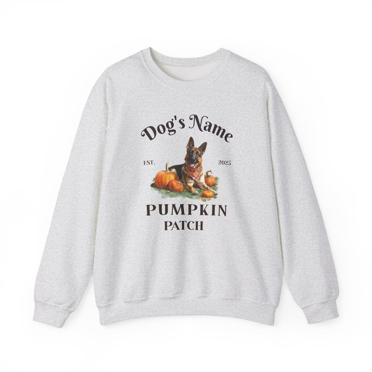 Custom German Shepherd Pumpkin Patch Sweatshirt