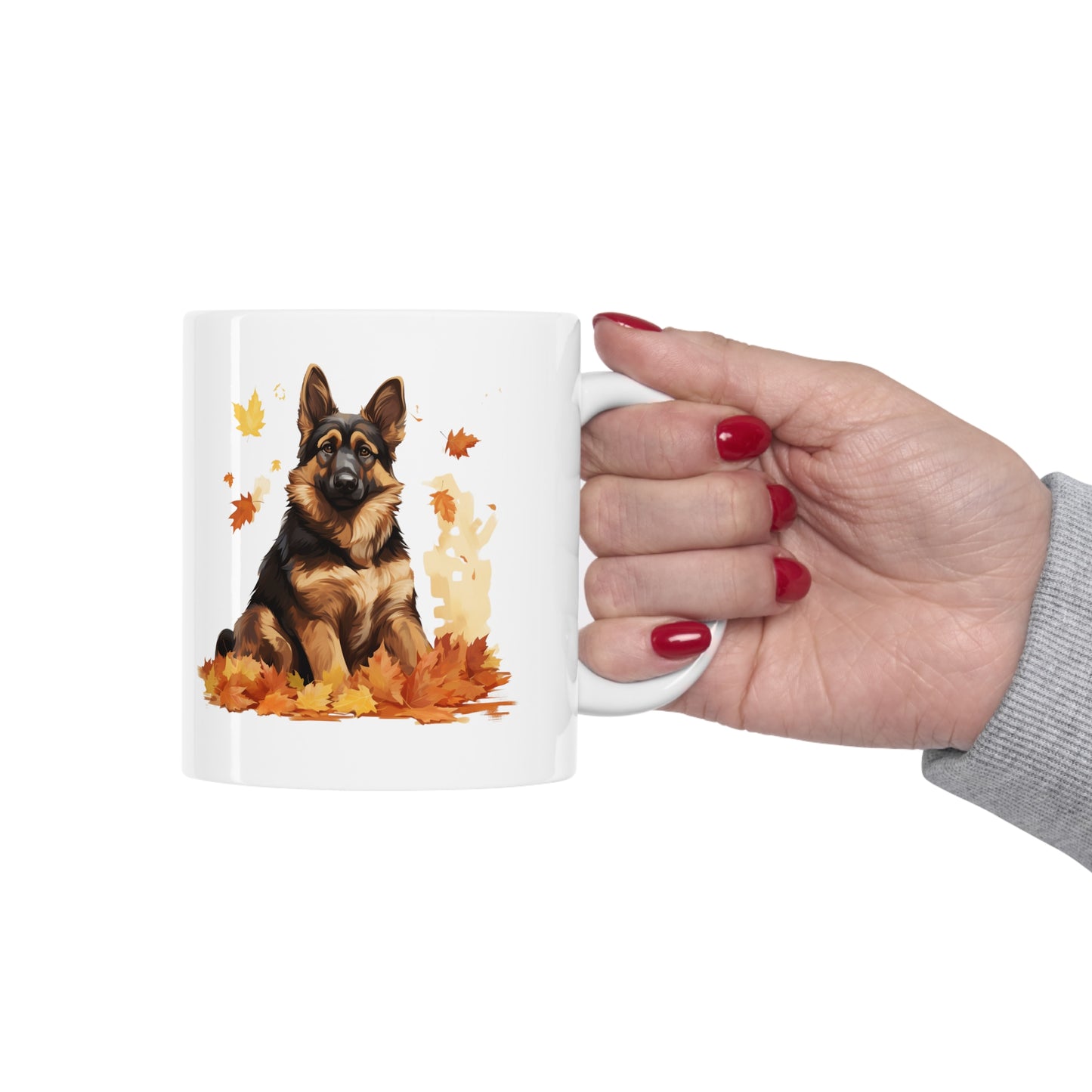 German Shepherd Fall Coffee Mug