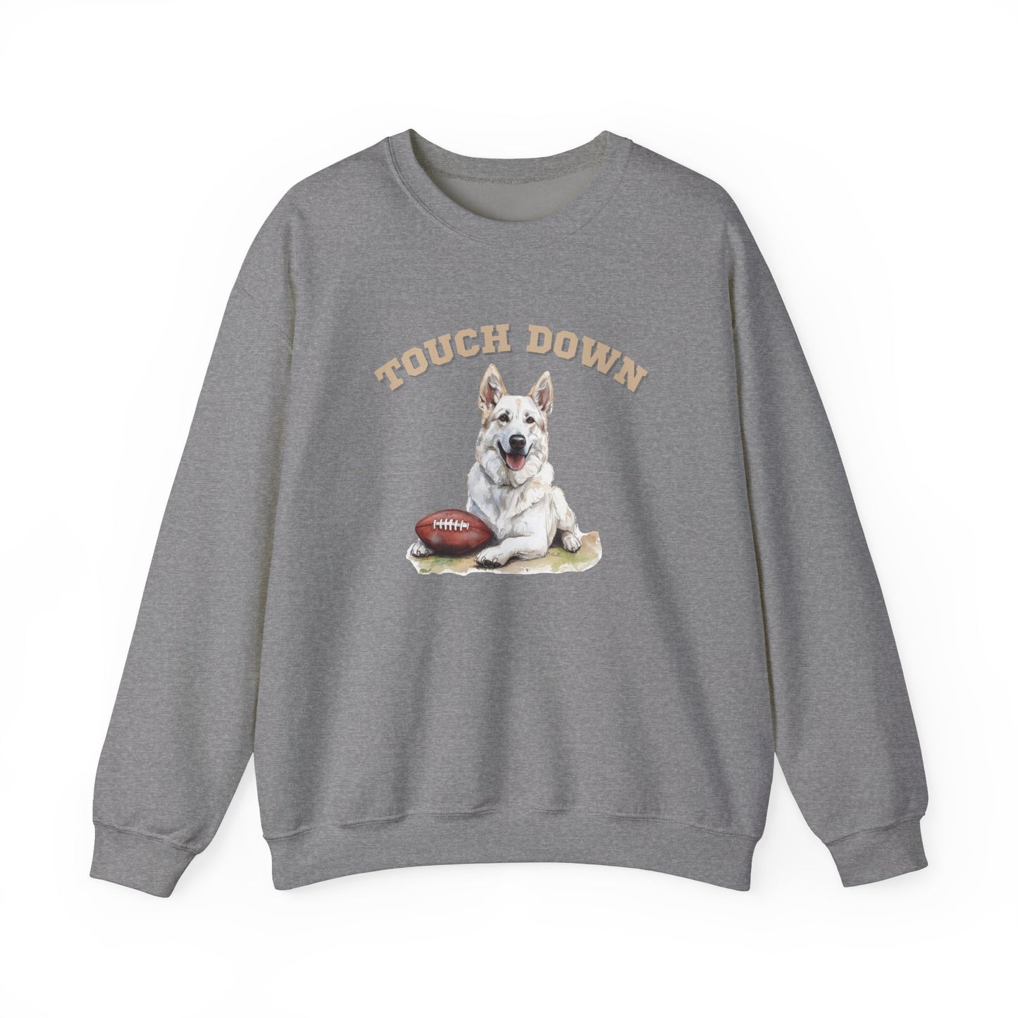 Touchdown White GSD Sweatshirt