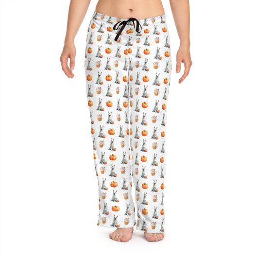 Pumpkin Spice White GSD Pajama Pants