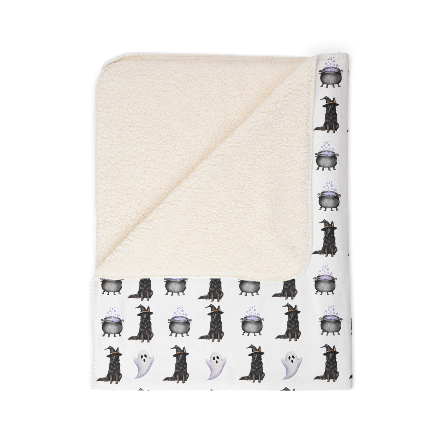 Shepherds & Spells Black GSD Blanket