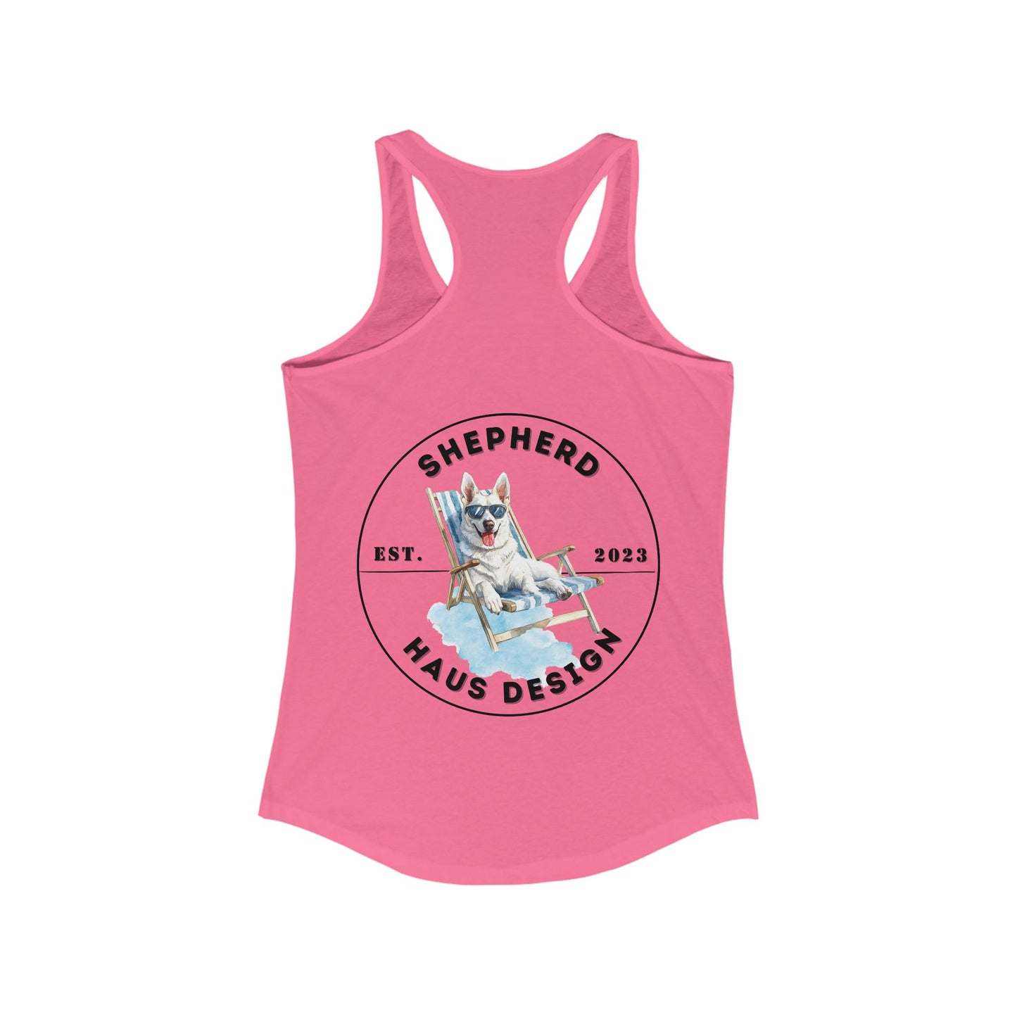 Paws & Paradise Shepherd Haus White GSD Tank