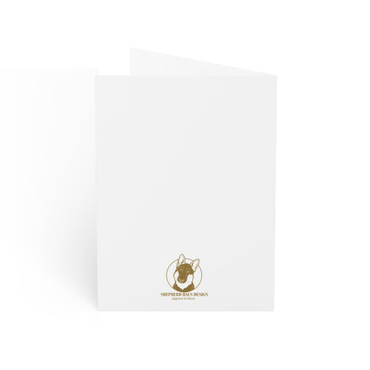 Black German Shepherd Custom Valentine's Card