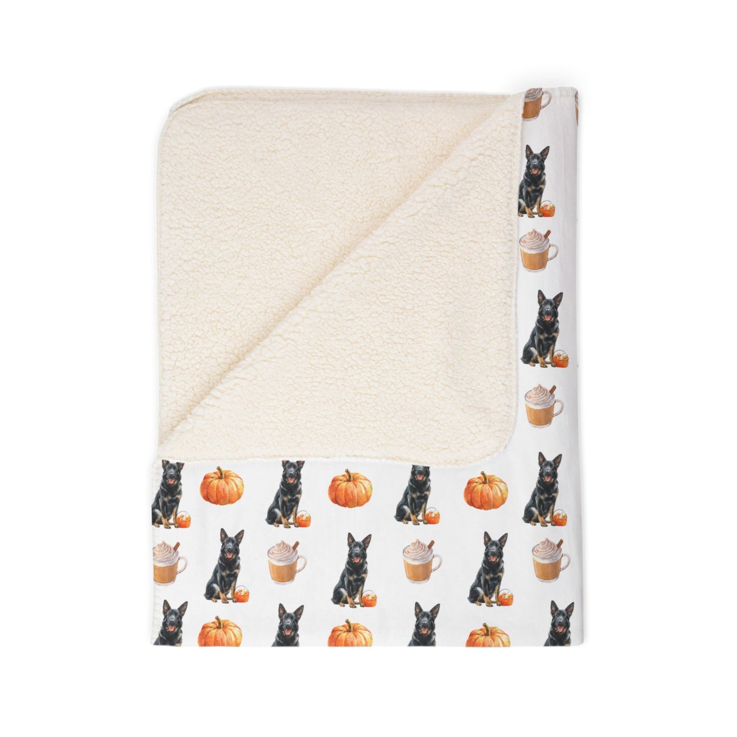 Pumpkin Spice Bi-Color GSD Blanket