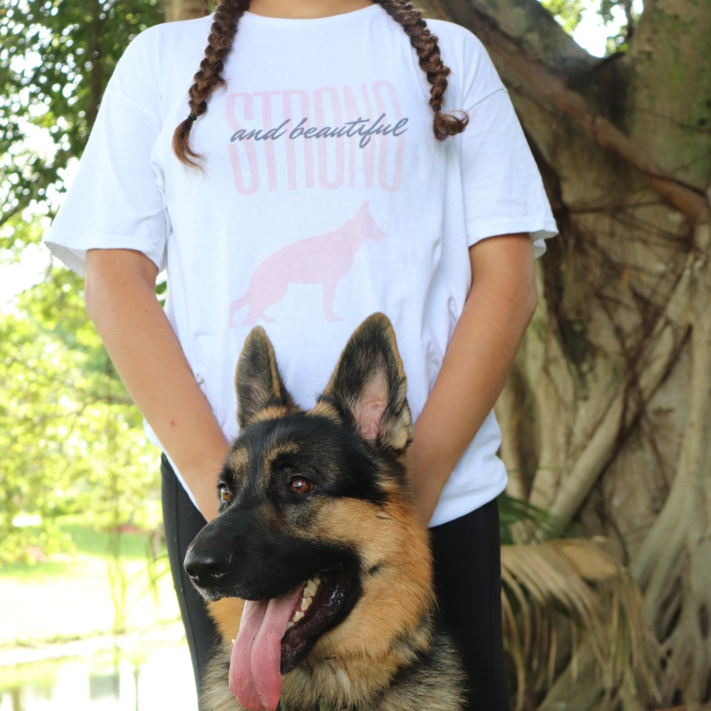 German Shepherd Dog T-Shirt -Beautiful & Strong Women's Shirt