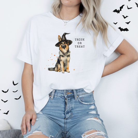 German Shepherd Witch T-Shirt