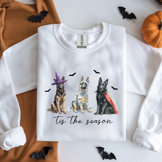 Tis the Season Halloween German Shepherd Sweatshirt