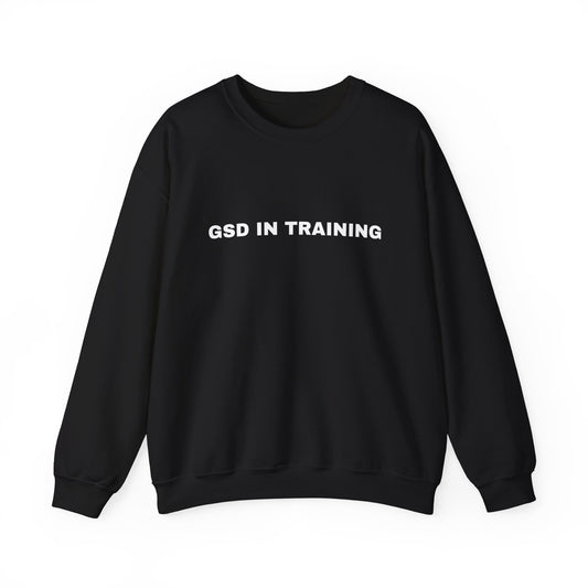 Black Dog In Training Do Not Pet German Shepherd sweatshirt front view